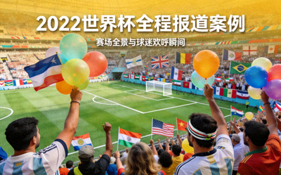 2022世界杯全程报道案例 - 世界杯赛场全景与球迷欢呼